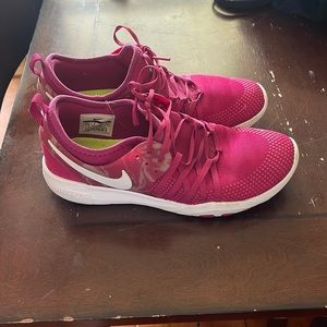 Pink Nike sneakers